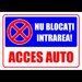 Indicator pentru interzicere nu blocati intrarea acces auto